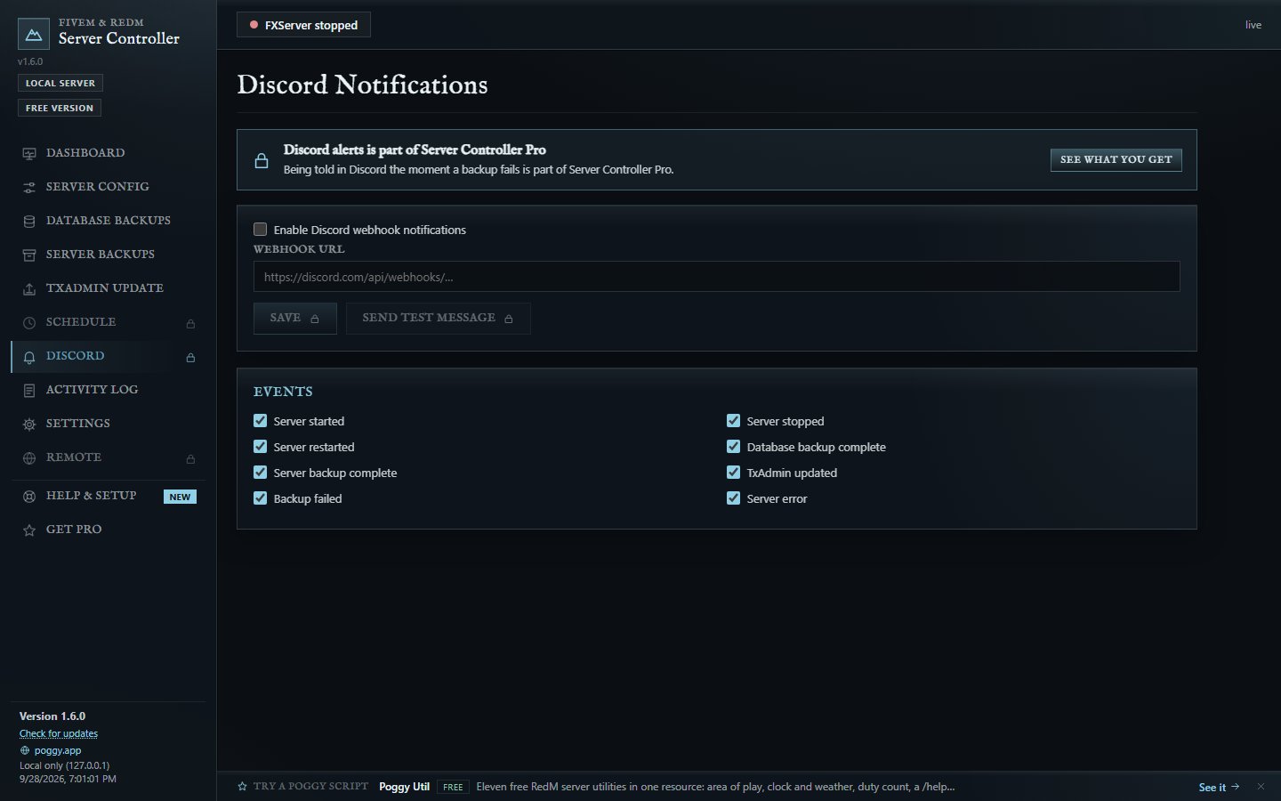 Discord alerts